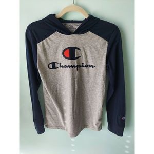 Champion hooded shirt long sleeve